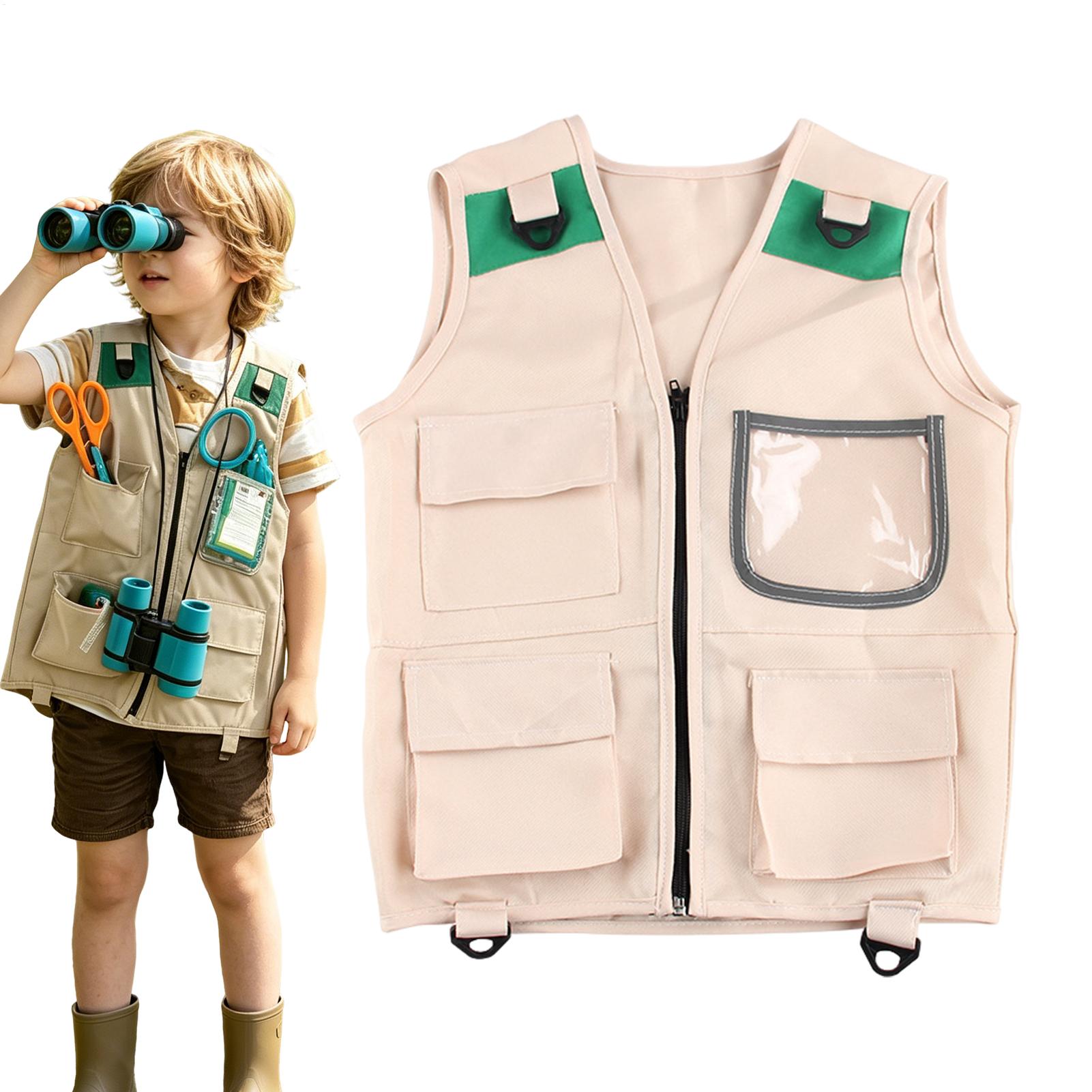 Fishing Vest - زي سفاري للأطفال، سترة عمالية لعالم