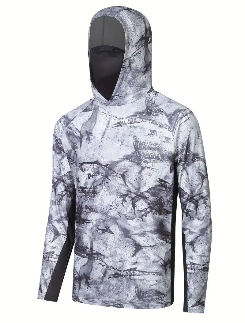 قميص رجالي طويل الأكمام بغطاء  - مراجعة Fishing Shirt Uv Protection وسعره